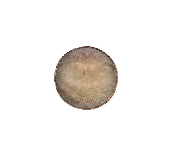 -Certified Round Faceted Spider Fancy Cut Loose Smokey Topaz Of 311.75 Carats