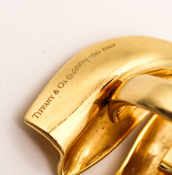 TIFFANY & CO. By Frank Gehry Sculptural Cocktail Ring In Solid 18Kt Yellow Gold