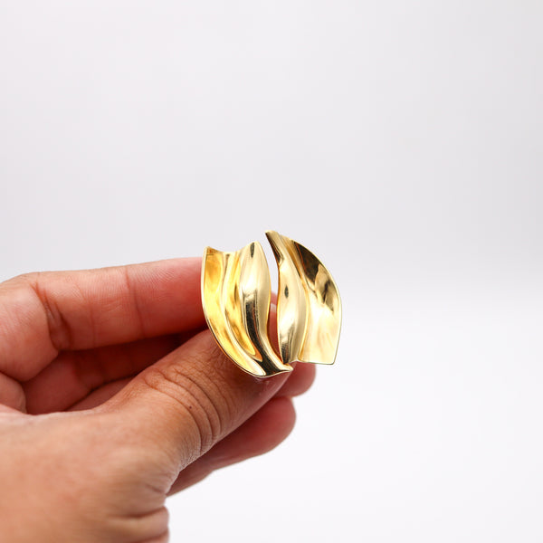 TIFFANY & CO. By Frank Gehry Sculptural Cocktail Ring In Solid 18Kt Yellow Gold