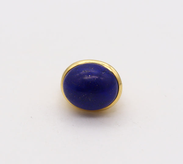 -Tiffany Co. Elsa Peretti Sculptural Ring in 18kt Gold With 25.70 Cts Lapis Lazuli