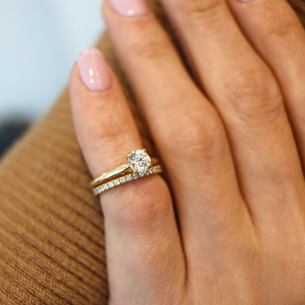 CARTIER Paris Gia Certified Rings Set In 18Kt Gold With 1.10 Cts H VS Diamonds