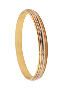 CARTIER Paris Trinity Cinétique Bangle Bracelet In Three Colors Of 18Kt Gold