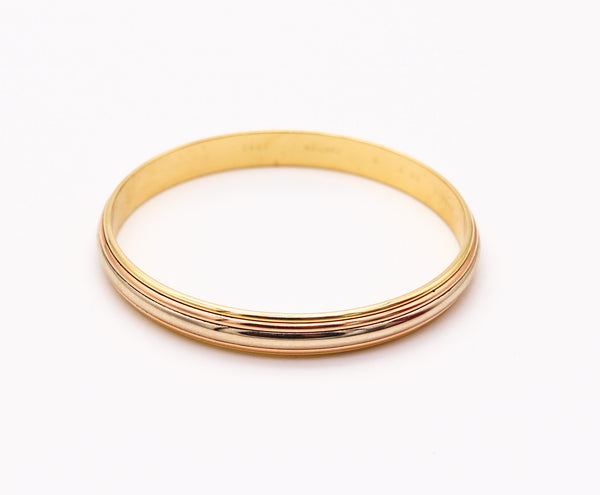 CARTIER Paris Trinity Cinétique Bangle Bracelet In Three Colors Of 18Kt Gold