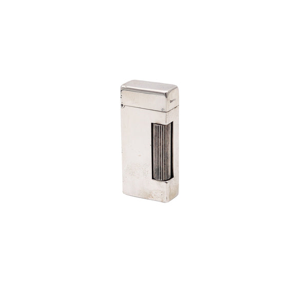 ALFRED DUNHILL 1940 Short Automatique Rollalite Petrol Pocket Lighter 925 Sterling