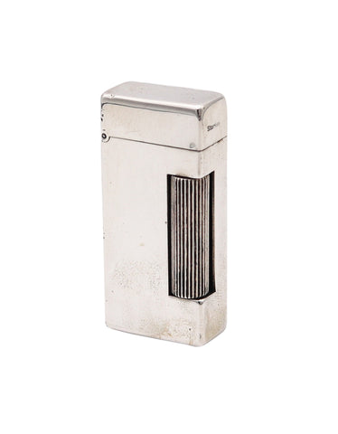 ALFRED DUNHILL 1940 Short Automatique Rollalite Petrol Pocket Lighter 925 Sterling