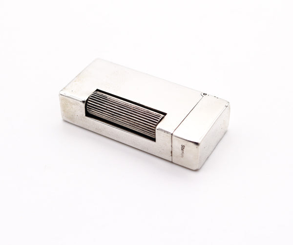 ALFRED DUNHILL 1940 Short Automatique Rollalite Petrol Pocket Lighter 925 Sterling