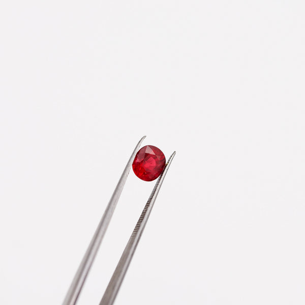 CERTIFIED Ruby Oval Cut-Shaped Intense Vivid Red 2.02 Carats AGL-1127039