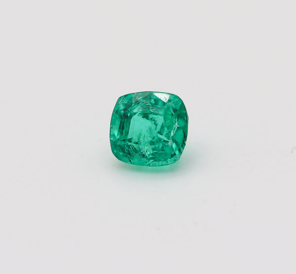 GIA CERTIFIED Colombian Emerald Cushion Shape Vivid Green 3.28 Cts GIA-6227761533