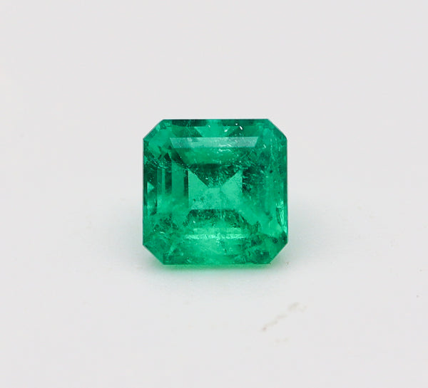 GIA CERTIFIED Colombian Emerald Square Shape Vivid Green 3.28 Carats GIA-5211640434