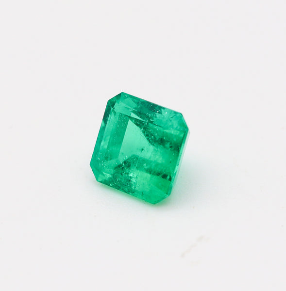 GIA CERTIFIED Colombian Emerald Square Shape Vivid Green 3.28 Carats GIA-5211640434