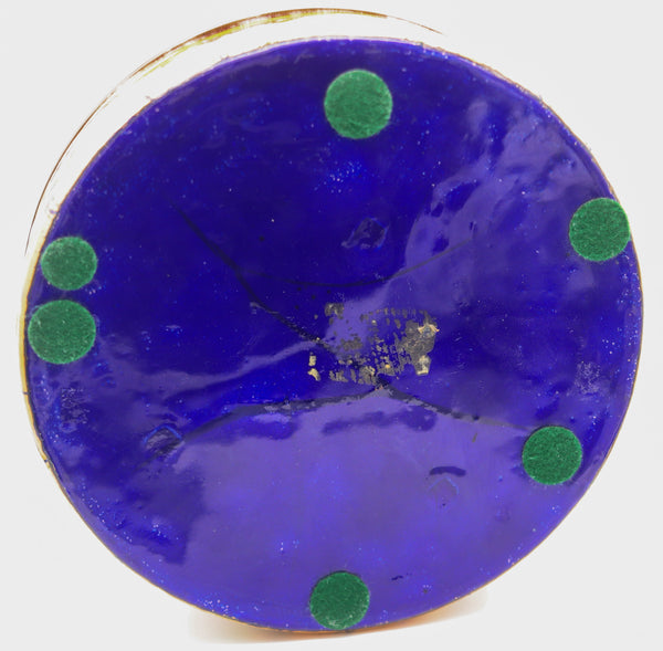 ALEXANDRE MARTY 1940 Limoges Decorative Round Box With Enamel On Copper