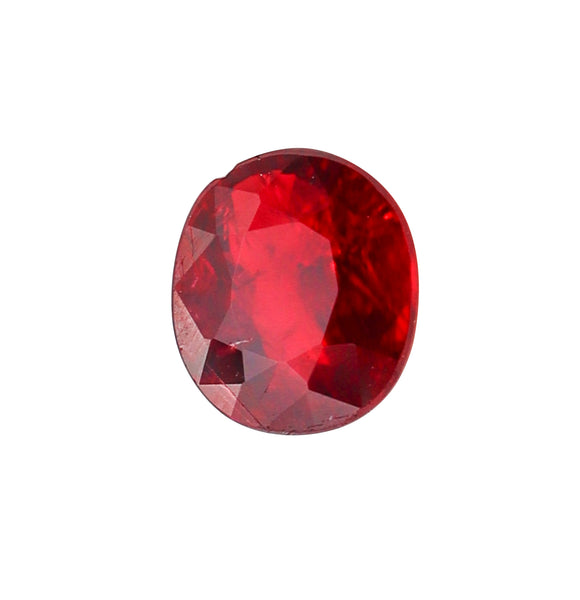 CERTIFIED RUBY No Heat Oval Shape Intense Vivid Red Ruby 1.026 Carats Cert-B34715