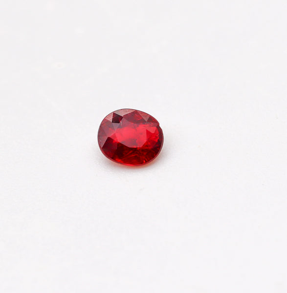 CERTIFIED RUBY No Heat Oval Shape Intense Vivid Red Ruby 1.026 Carats Cert-B34715