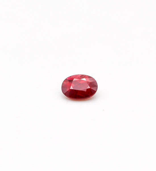 CERTIFIED RUBY No Heat Oval Shape Intense Vivid Red 1.358 Carats Cert-B34763