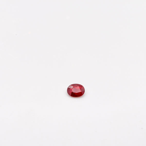 CERTIFIED RUBY No Heat Oval Shape Intense Vivid Red 1.358 Carats Cert-B34763
