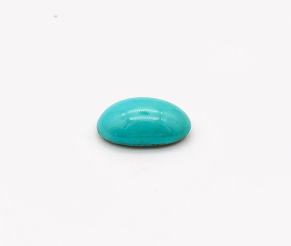 GIA CERTIFIED Natural Blue Turquoise Oval Cabochon Cut GIA-2191276494
