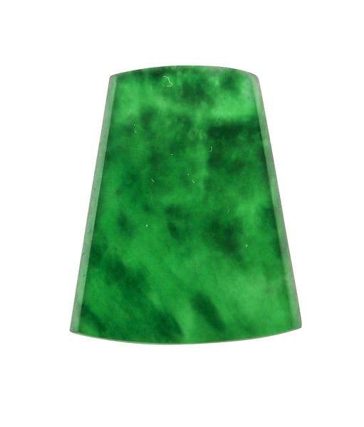 CERTIFIED Natural Translucent Green Jade Trapezoid Cut 5.96 Cts Cert-420409900
