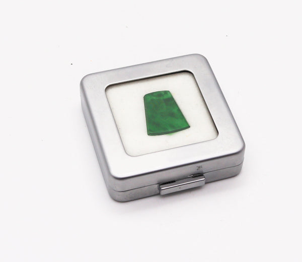 CERTIFIED Natural Translucent Green Jade Trapezoid Cut 5.96 Cts Cert-420409900