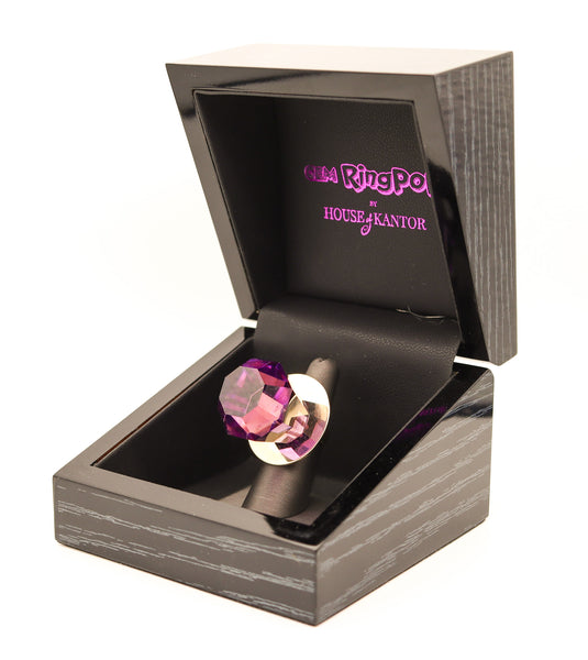 GEM RING POP Anthony Kantor Cocktail Ring In 14Kt Yellow Gold & 120 Ctw Amethyst