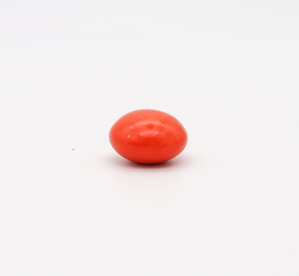 GIA CERTIFIED Natural Coral Huge Round Cabochon Cut 46.95 Carats GIA-2215188171