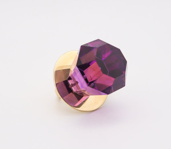 GEM RING POP Anthony Kantor Cocktail Ring In 14Kt Yellow Gold & 120 Ctw Amethyst