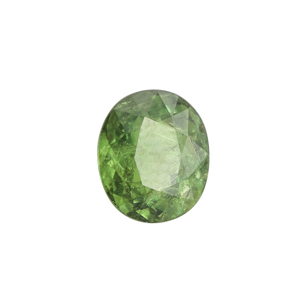 CERTIFIED Demantoid Natural Green Garnet Oval Shape 2.14 Carats AGL-1127037