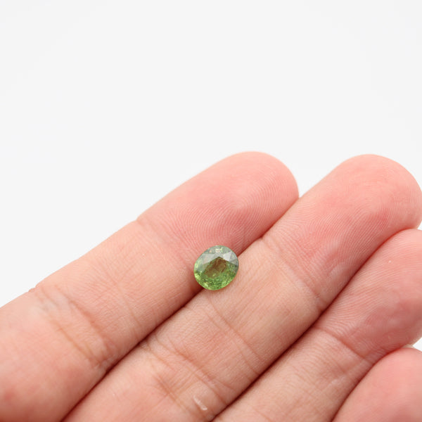CERTIFIED Demantoid Natural Green Garnet Oval Shape 2.14 Carats AGL-1127037