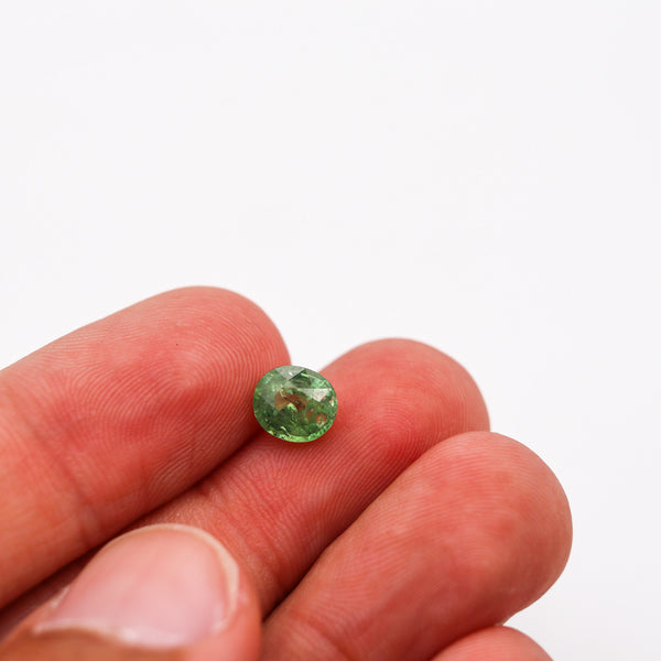 CERTIFIED Demantoid Natural Yellow-Green Garnet Oval Shape 2.06 Carats AGL-8090776