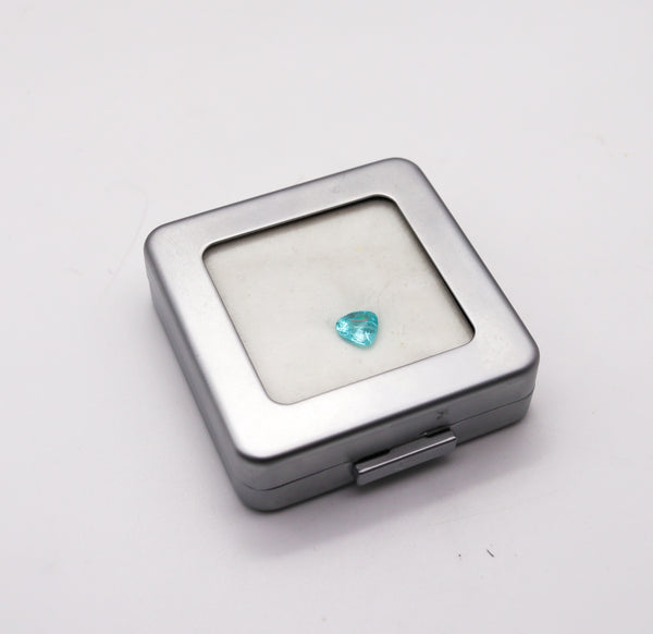 CERTIFIED Apatite Triangular Trillion Cut-Shape Vivid Blue 1.45 Carats AGL-8090819