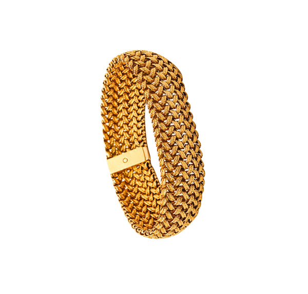 MELLERIO DITS MELLER 1950 Paris Textured Mesh Bracelet In 18Kt Yellow Gold