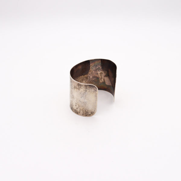 PANAMA-PACIFIC 1915 Exposition Engraved Cuff Bracelet In .925 Sterling Silver