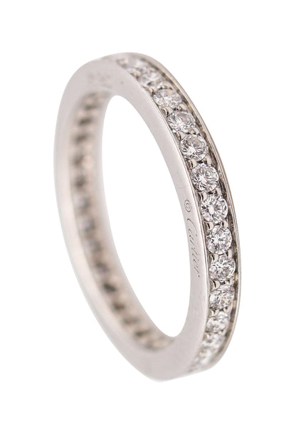 CARTIER Modern Eternity Band Ring In Platinum With 1.02 Cts Of VVS Diamonds