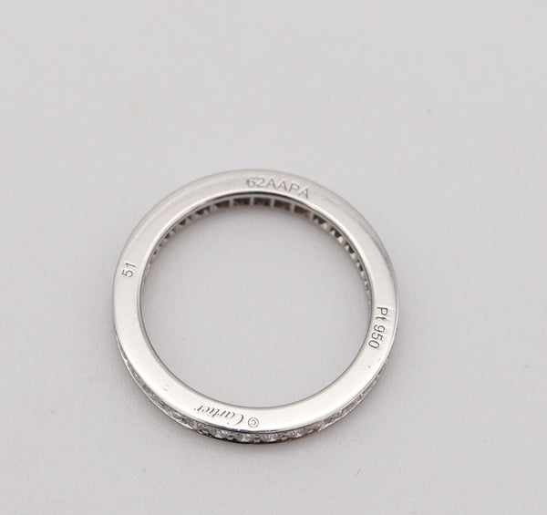 CARTIER Modern Eternity Band Ring In Platinum With 1.02 Cts Of VVS Diamonds