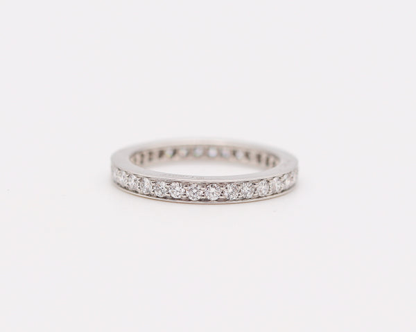 CARTIER Modern Eternity Band Ring In Platinum With 1.02 Cts Of VVS Diamonds