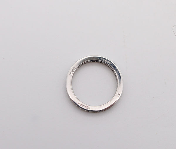 CARTIER Modern Eternity Band Ring In Platinum With 1.02 Cts Of VVS Diamonds