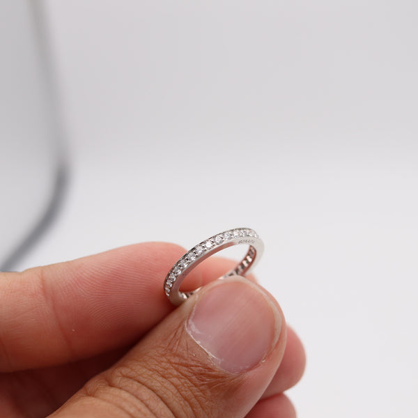 CARTIER Modern Eternity Band Ring In Platinum With 1.02 Cts Of VVS Diamonds