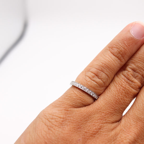 CARTIER Modern Eternity Band Ring In Platinum With 1.02 Cts Of VVS Diamonds