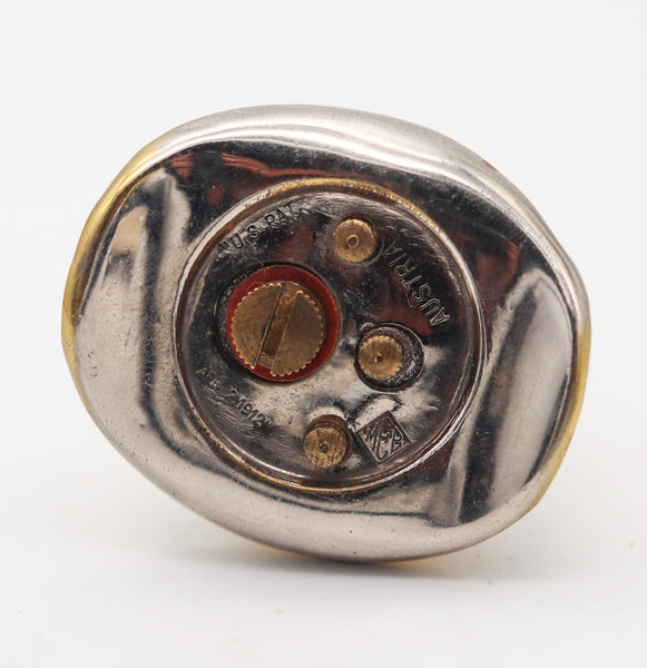 M. E. BERNHARDT 1912 Austria Top-Hat Petrol Desk Lighter In Polished Brass