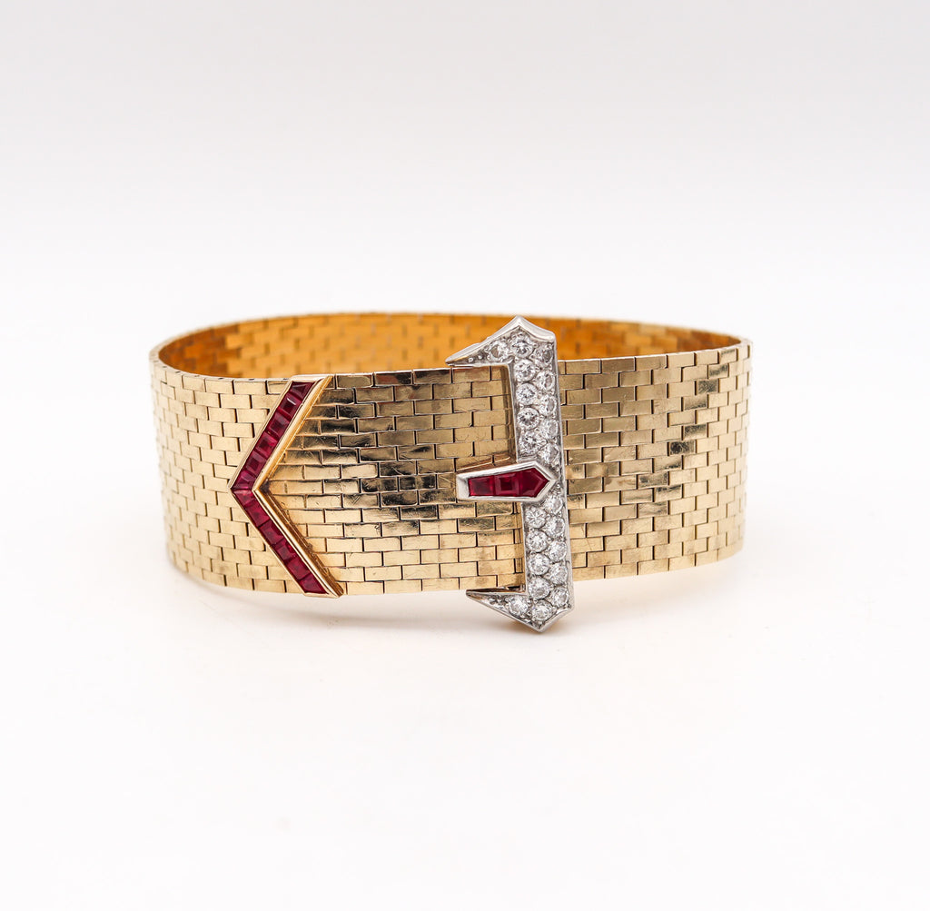 Antique Mesh Buckle Bracelet, French – Jewels by Grace