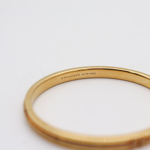TIFFANY & CO. Hinged T-Bracelet In 18Kt Yellow Gold With VVS Diamonds