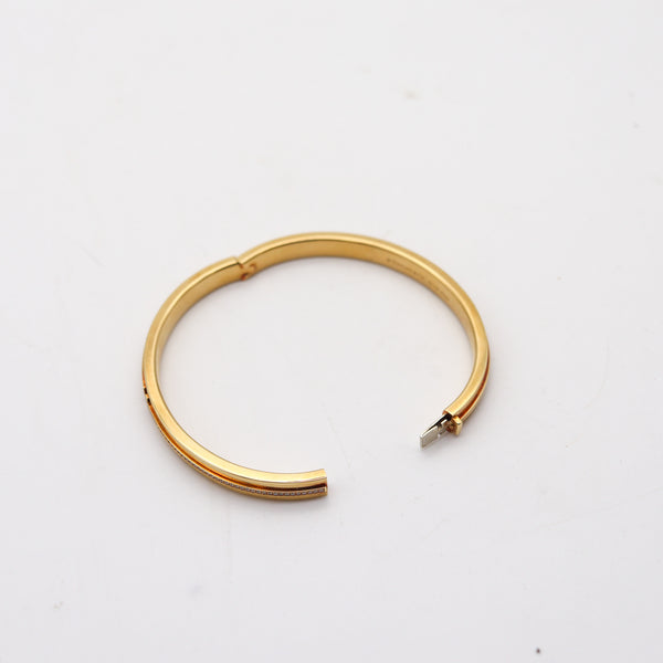 TIFFANY & CO. Hinged T-Bracelet In 18Kt Yellow Gold With VVS Diamonds