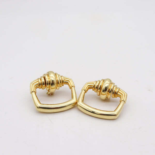 CARTIER 1971 Aldo Cipullo Door Knocker Earrings In Solid 18Kt Yellow Gold