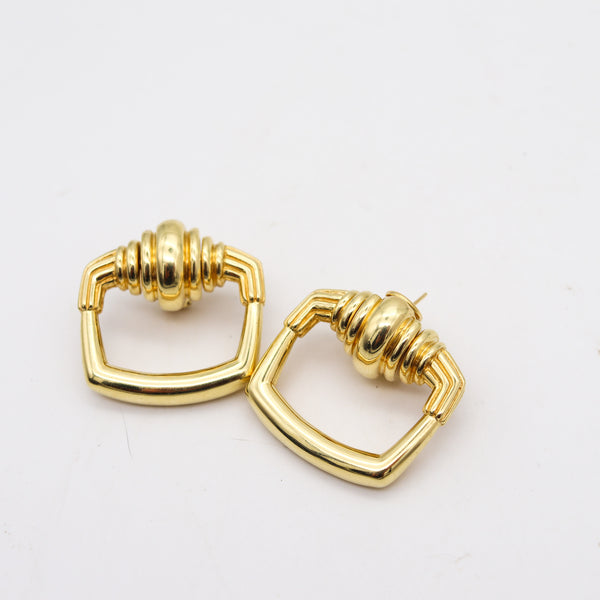 CARTIER 1971 Aldo Cipullo Door Knocker Earrings In Solid 18Kt Yellow Gold
