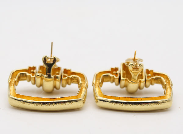 CARTIER 1971 Aldo Cipullo Door Knocker Earrings In Solid 18Kt Yellow Gold
