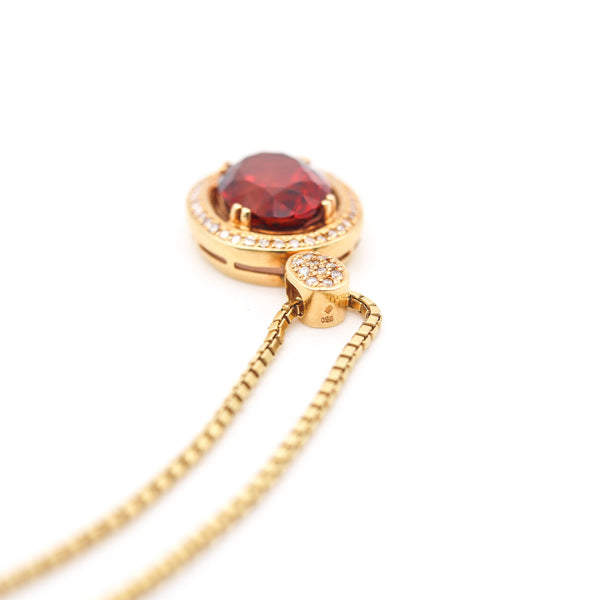 -H. Stern Brazil Necklace Pendant In 18Kt Gold With 14.77 Cts In Spinel And Diamonds