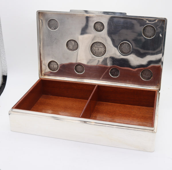 AUSTRIAN-HUNGARIAN EMPIRE 1915 Hungary Cigars Double Box In .800 Silver