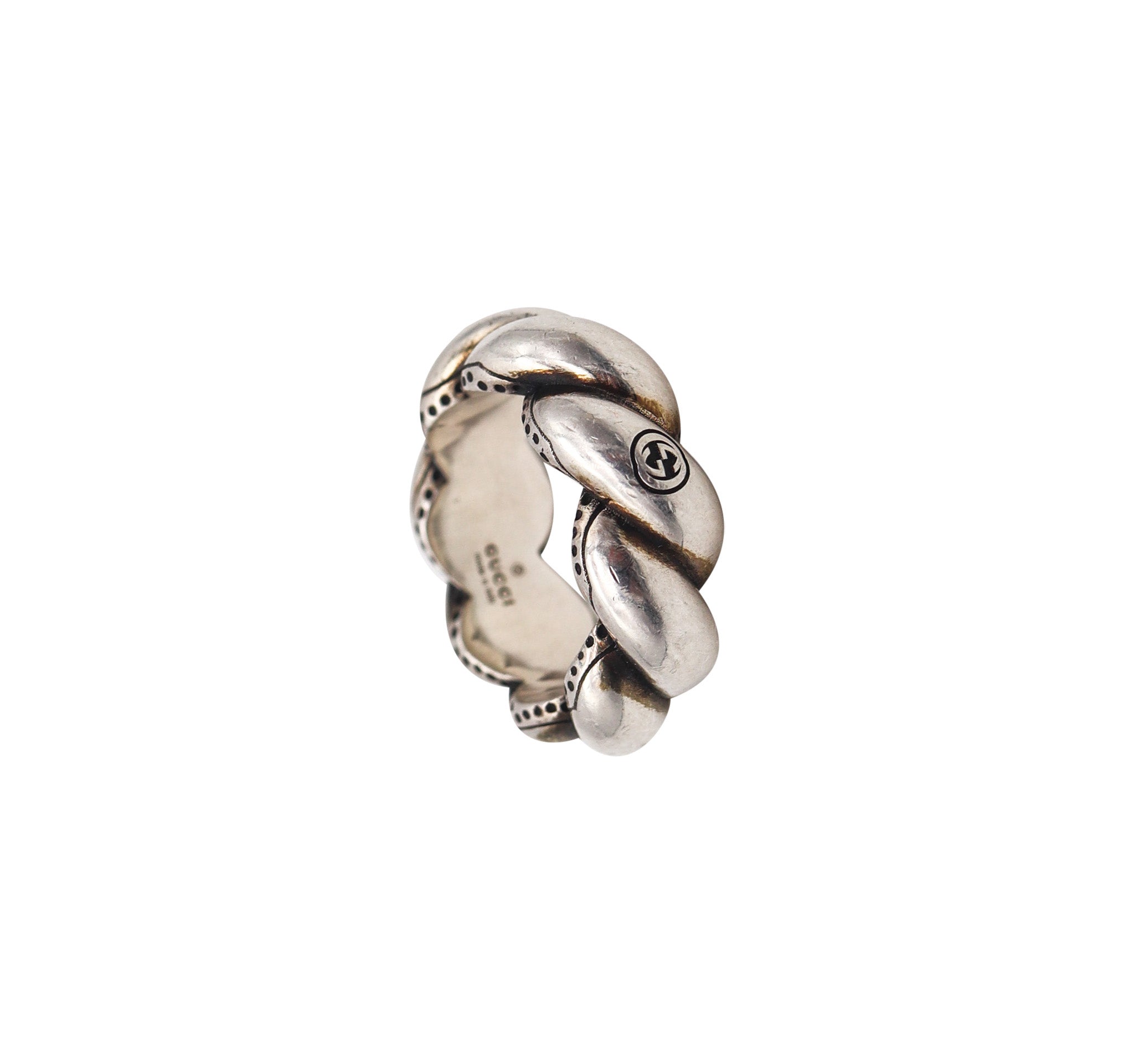 アクセサリー 2000's GUCCI SILVER RING TWIST gucci-jewelry-gucci-gg-and-bee