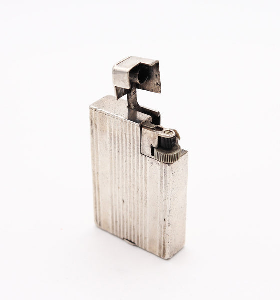 ALFRED DUNHILL Paris 1936 Art Deco The Handy / Savory Petrol Pocket Lighter