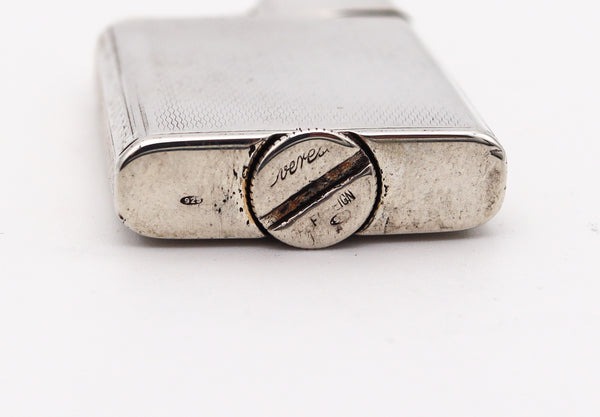 SARASTRO 1929 Pforzheim Deco Everest Pocket Lighter In .925 Sterling Silver