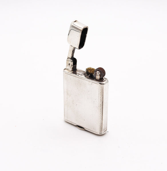 SARASTRO 1929 Pforzheim Deco Everest Pocket Lighter In .925 Sterling Silver